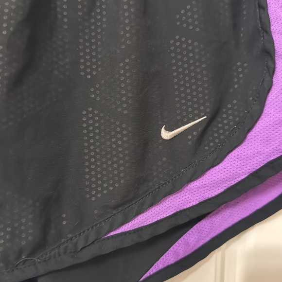 Black and Purple Nike Dri-Fit Athletic Shorts - Picture 2 of 3